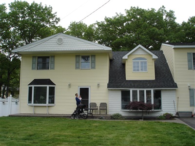 Siding on front of home